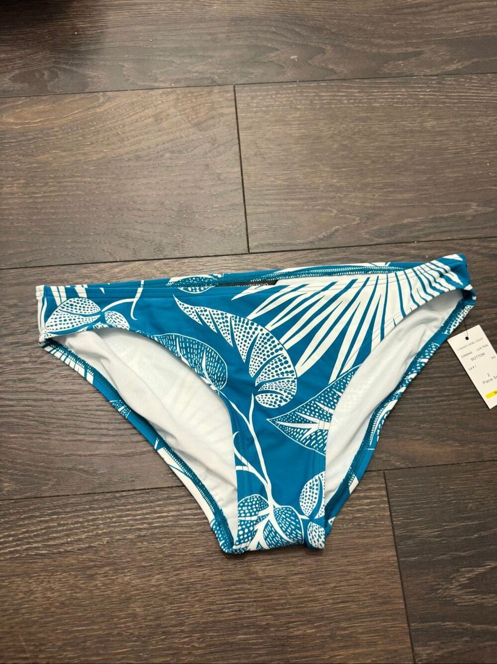 Carmen Marc Valvo Women’s Small Blue White Swim Bottom Bikini New